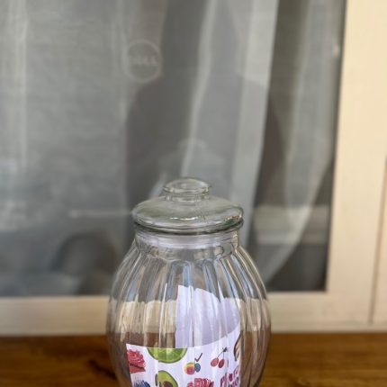 بانکه حبوبات شیشه ای  موجود در ۲ سایز